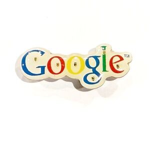 Google Vintage Multicolor Logo Pin Lights Up